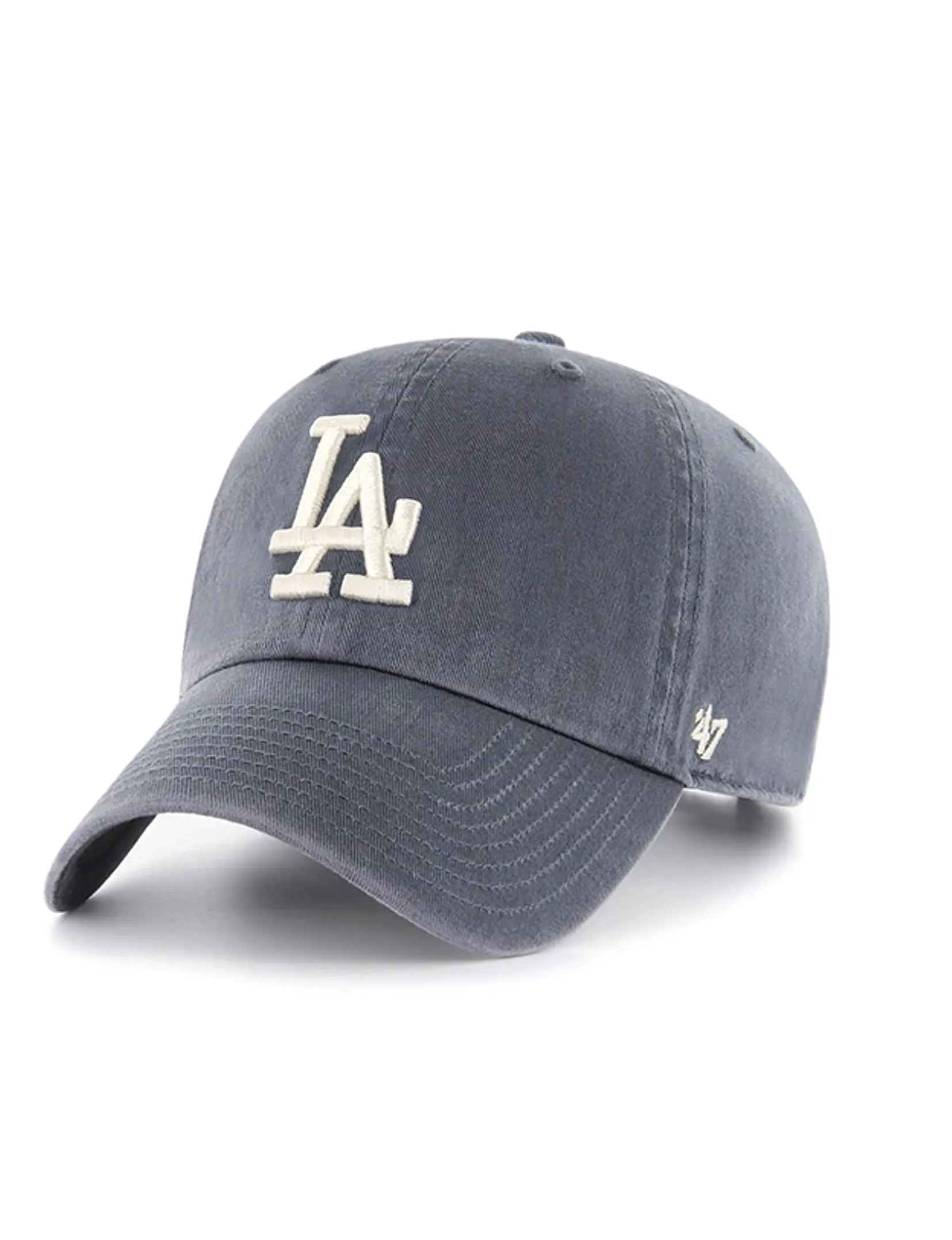 LA Dodgers Basic Ball Cap, Vintage Navy/White