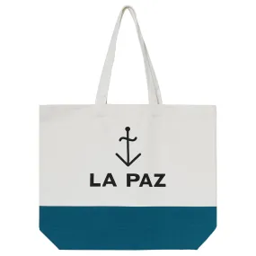 La Paz Tote Bag Ecru White And Sea Moss