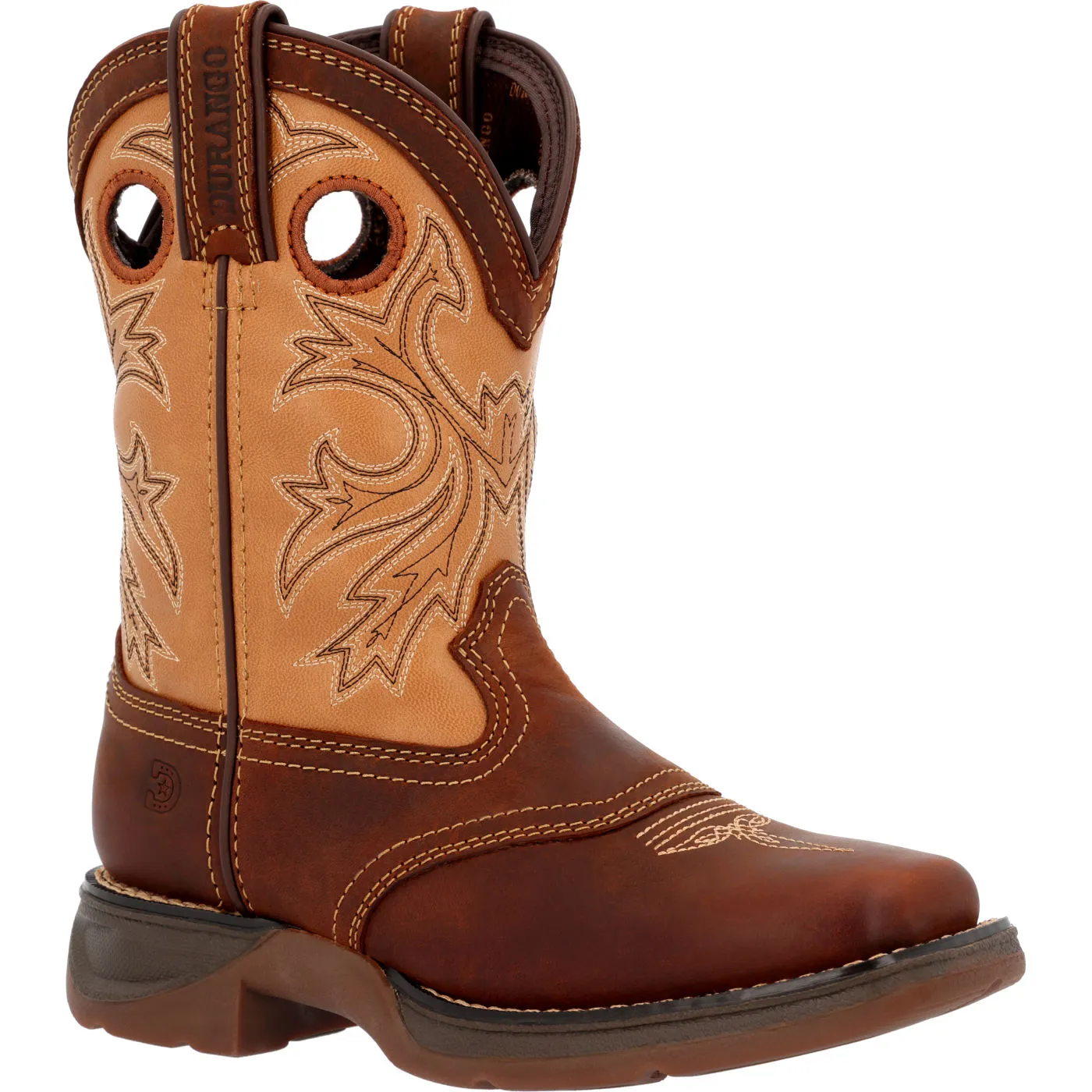 Lil’ Rebel by Durango® Big Kids Brown Tan Western Boot