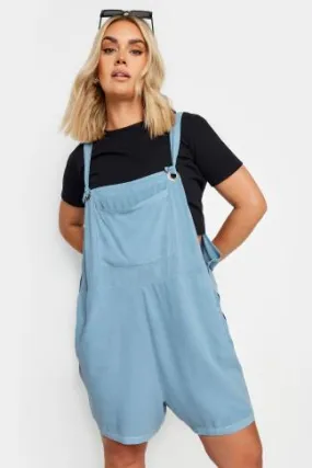 LIMITED COLLECTION Curve Blue Chambray Dungarees