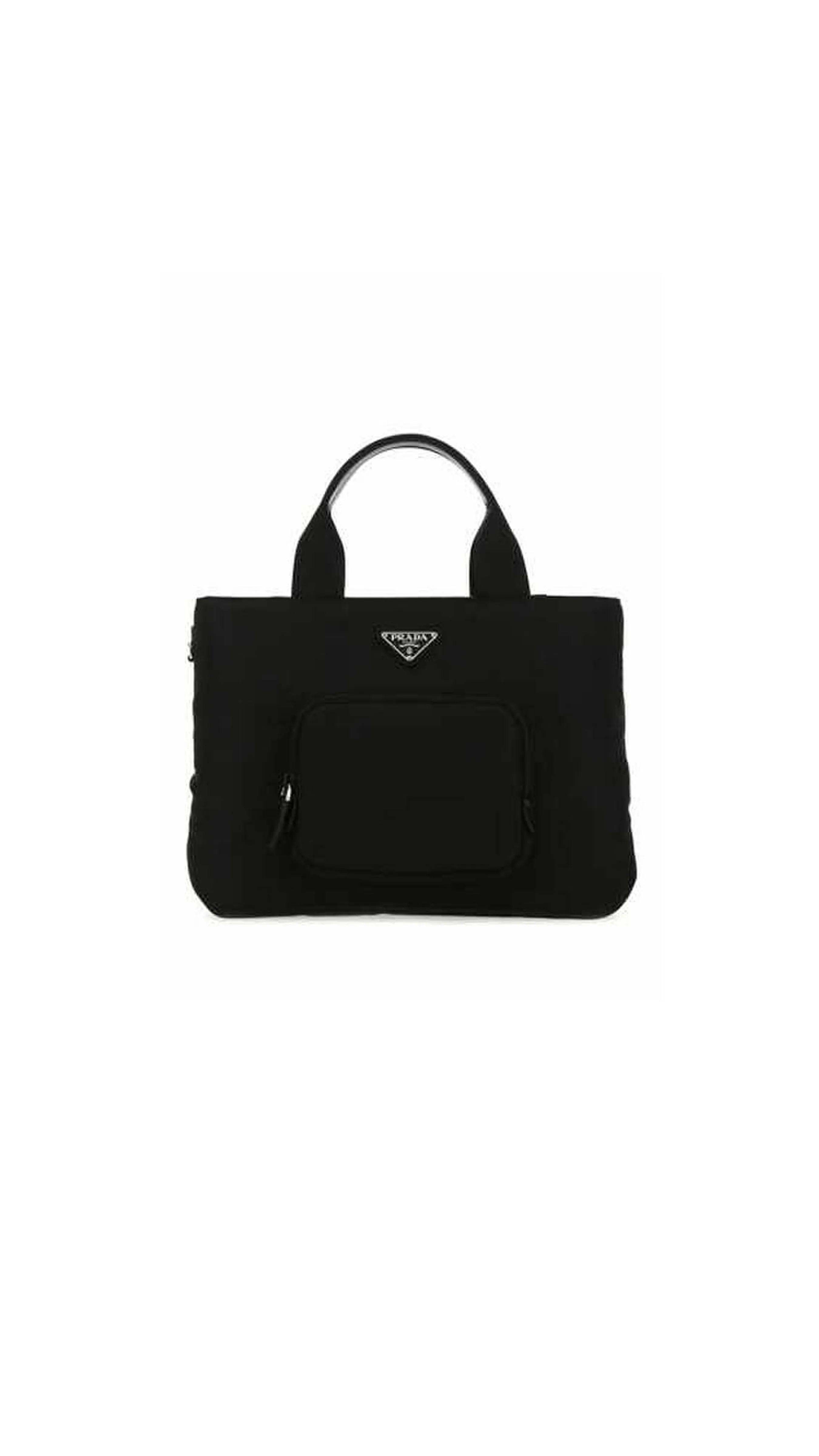 Logo-detailed Re-nylon Tote Bag - Black