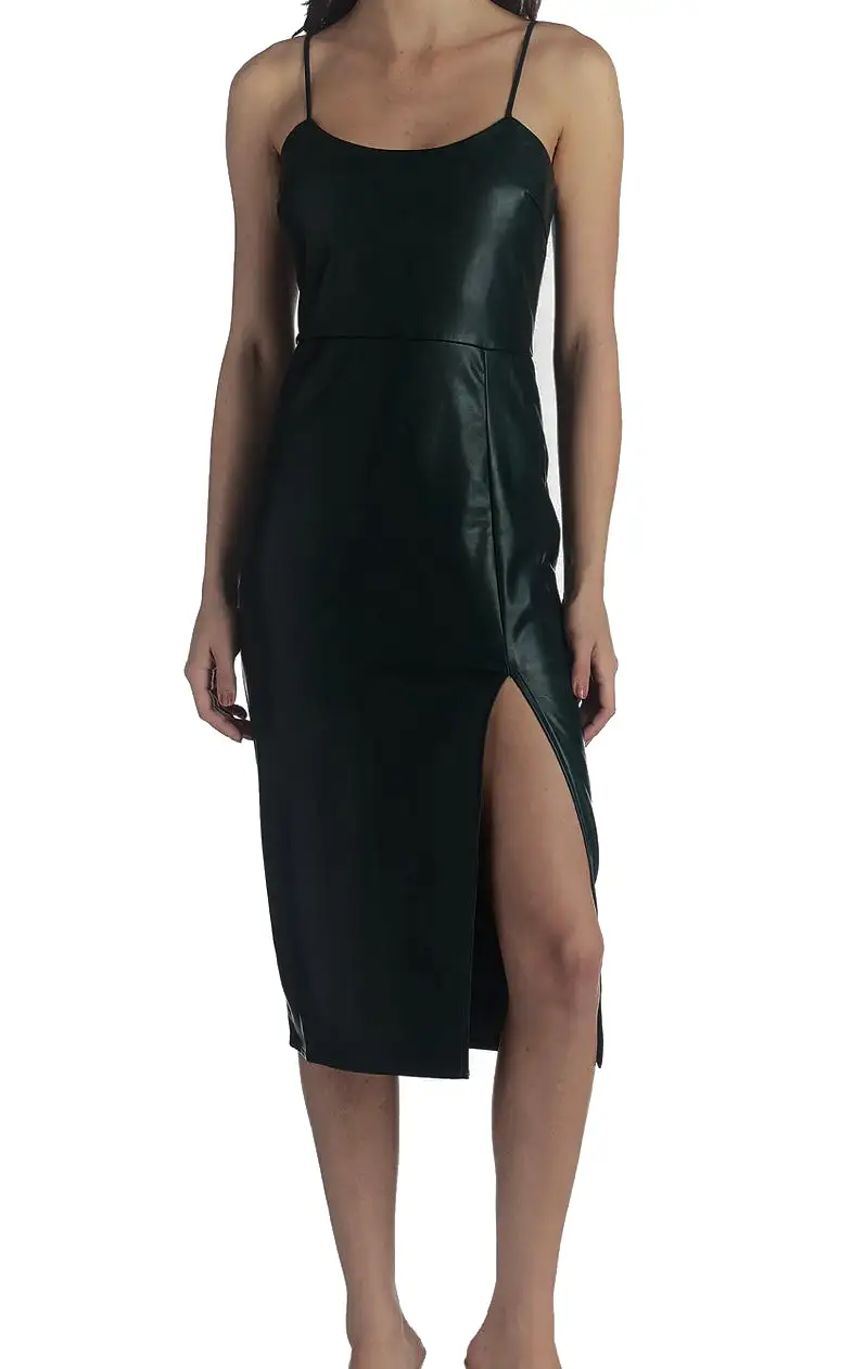 Lucy Paris Vegan Faux Leather Dress