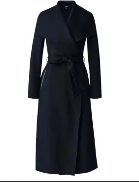 Mai Wool Belted Coat - Black