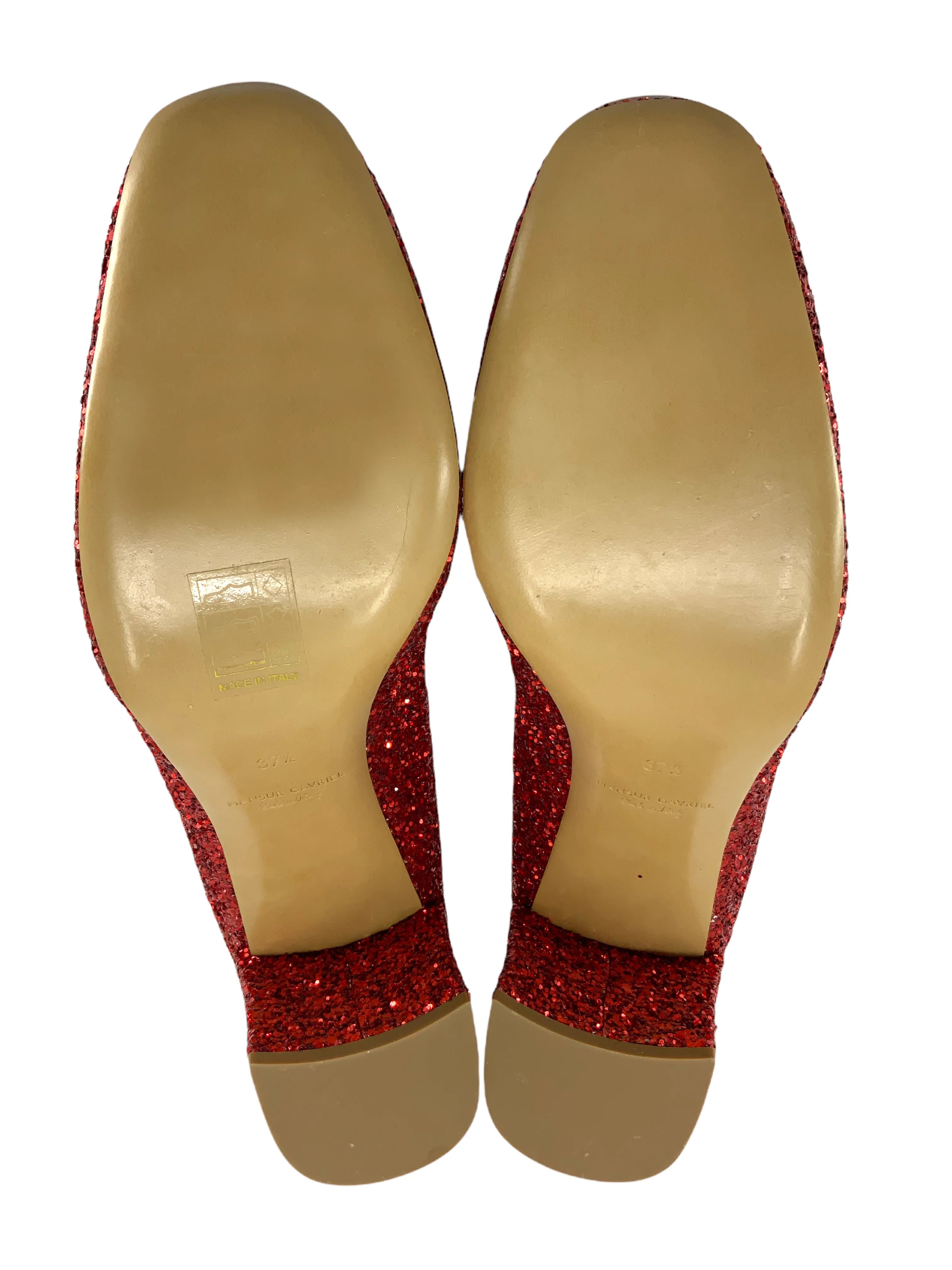 Mansur Gavriel Glitter Heel Pumps Size 7.5