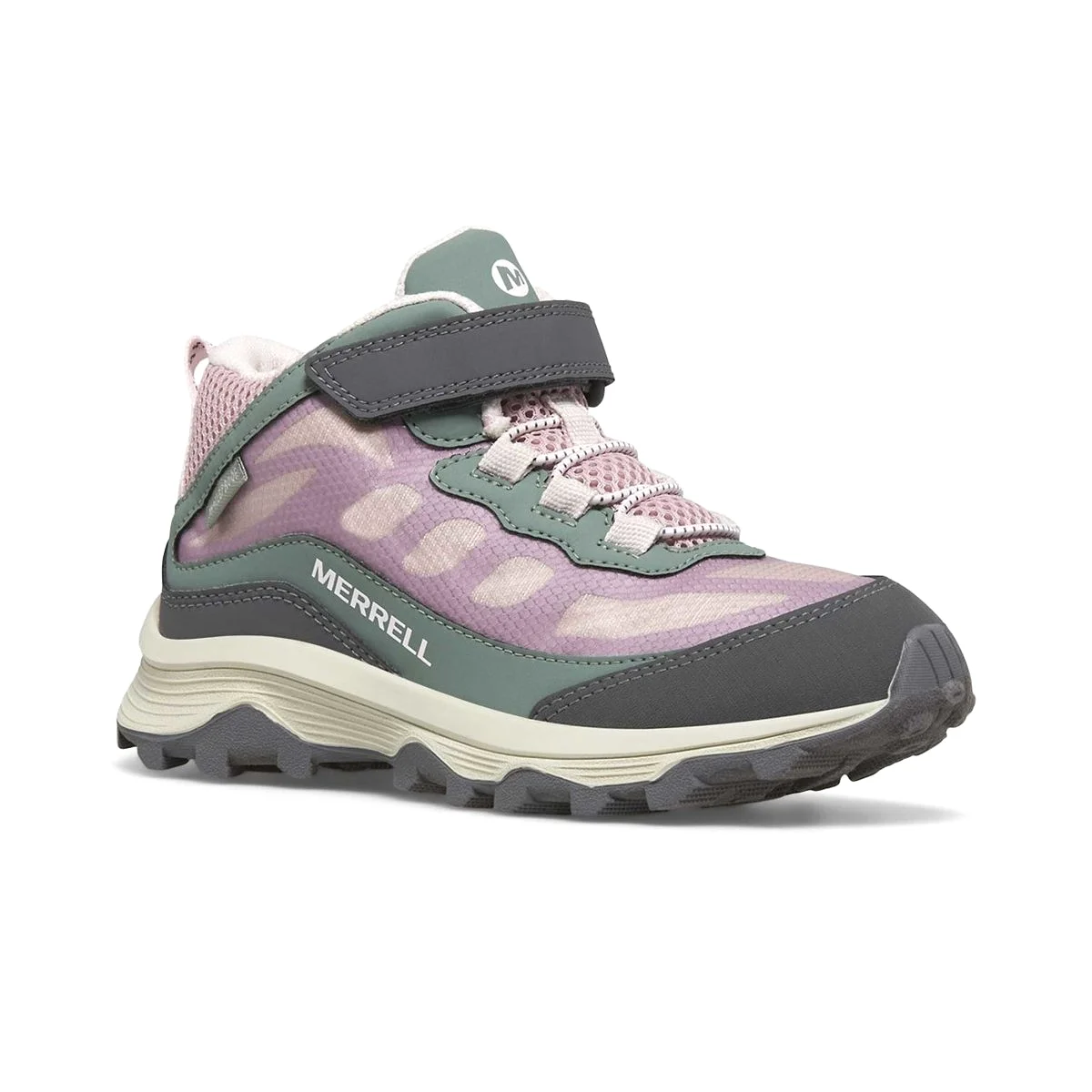 Merrell GS (Grade School) Moab Speed Dusty Pink Olive Waterproof