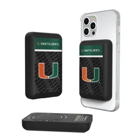 Miami Hurricanes Endzone Plus Wireless Mag Power Bank