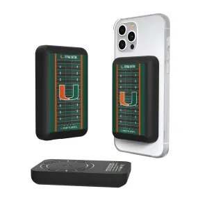 Miami Hurricanes Field Wireless Mag Power Bank