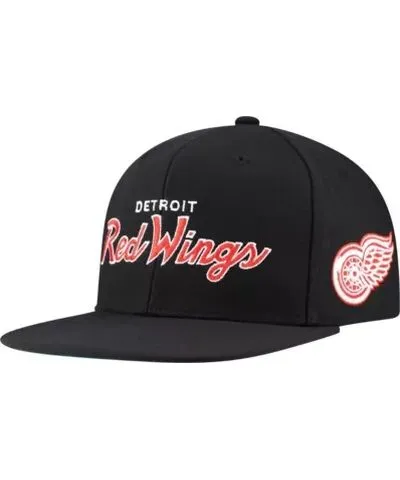 Mitchell & Ness Men's NHL Detroit Wings Core Team Script 2.0 Snapback Hat