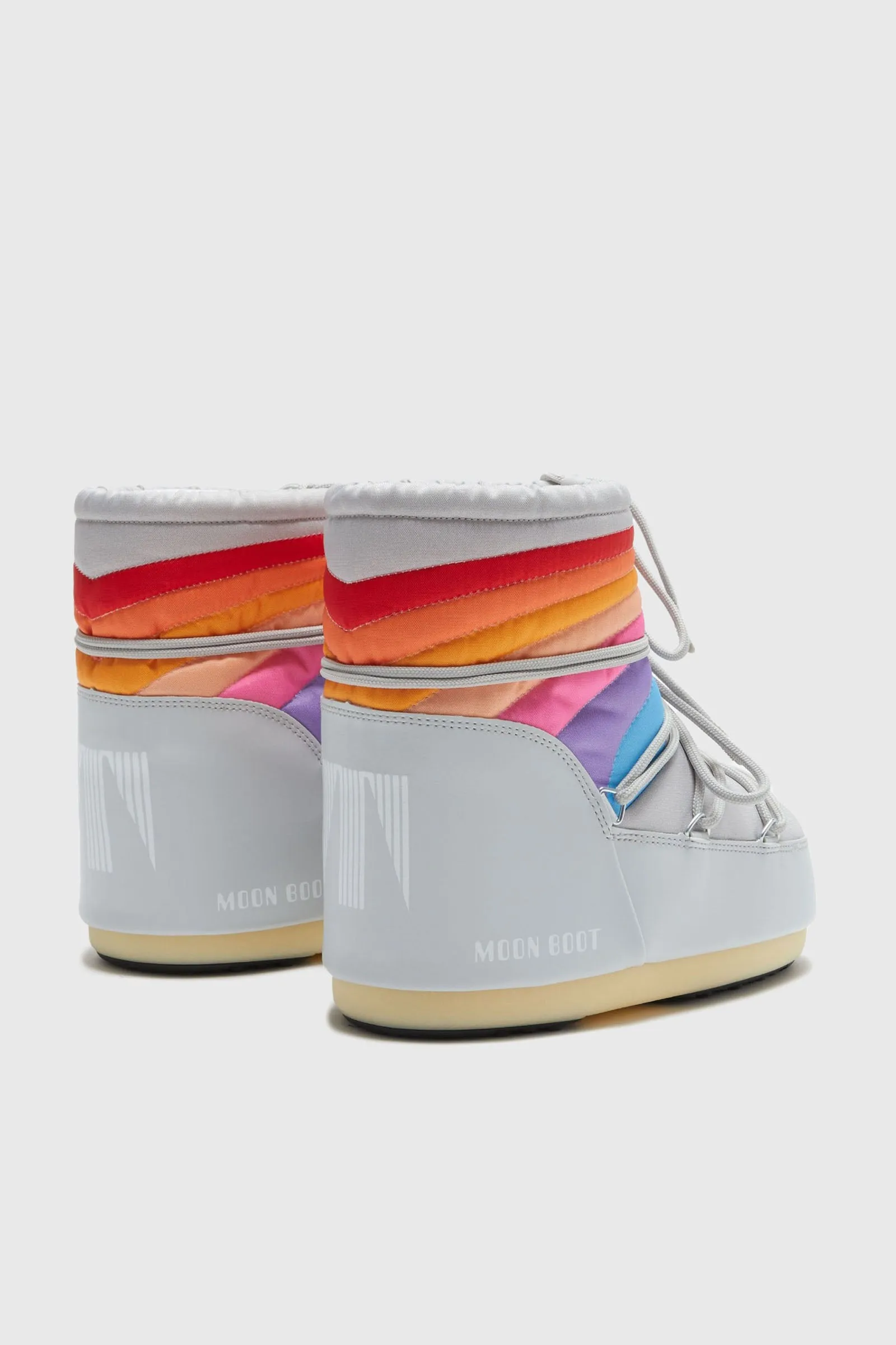 Moon Boot Icon Low Rainbow Grigio Donna