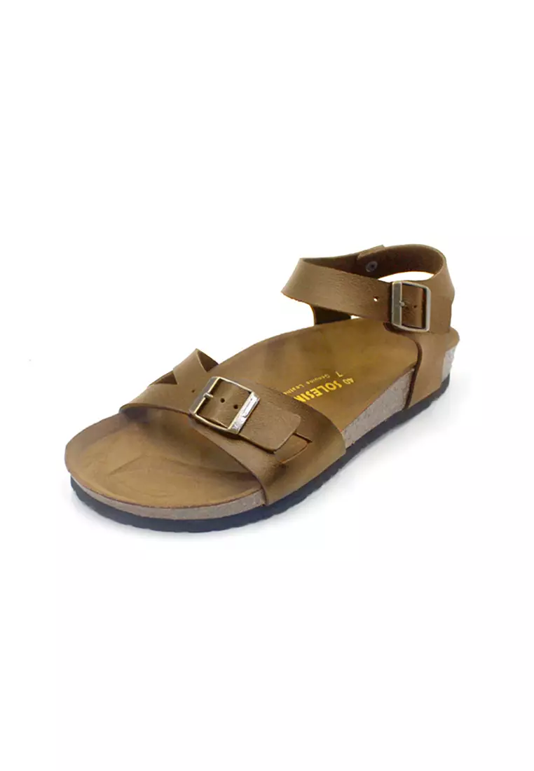 Naples - Camel Leather Sandals & Flip Flops