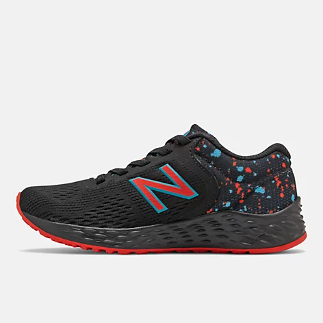 New Balance Little Kids Arishi Slip-on Tennis Shoe PAARIGV2- Black/Red/Blue