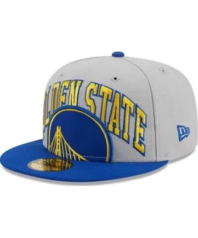 New Era Men's NBA Gray/Royal Golden State Warriors Tip-Off Two-Tone 59FIFTY Fitted Hat