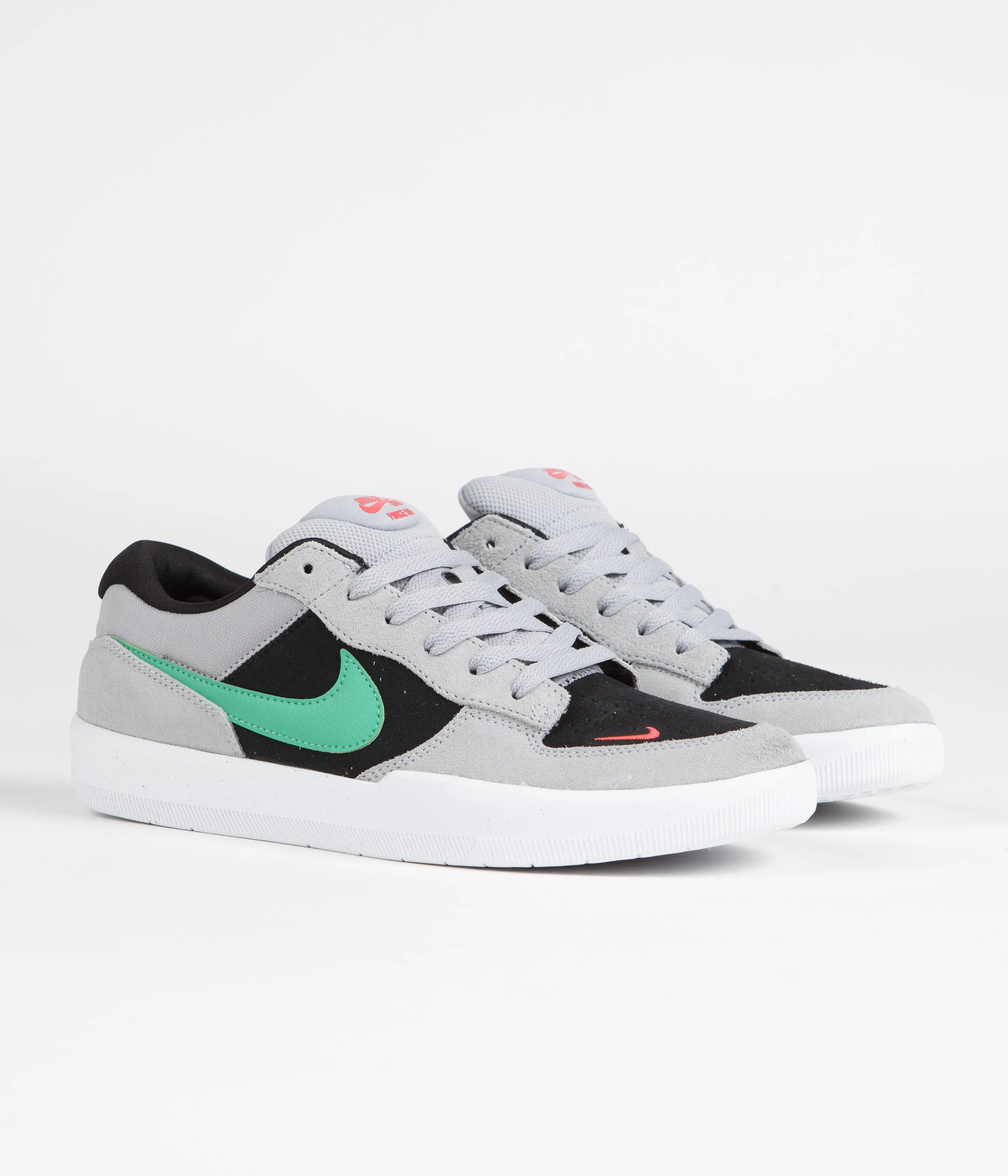 Nike SB Force 58 Shoes - Wolf Grey / Light Menta - Black - Wolf Grey