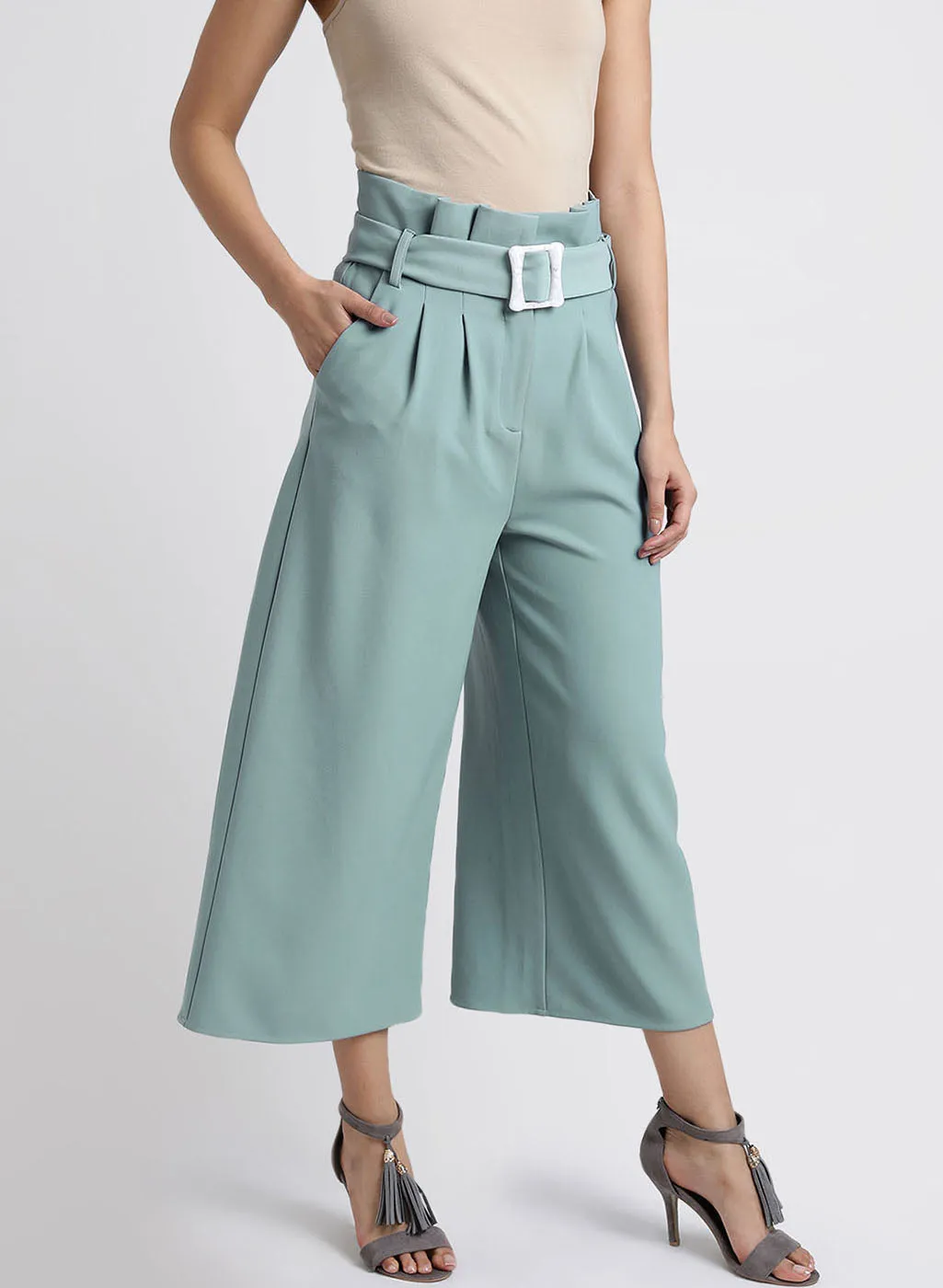 Paper Bag Wasit Culottes