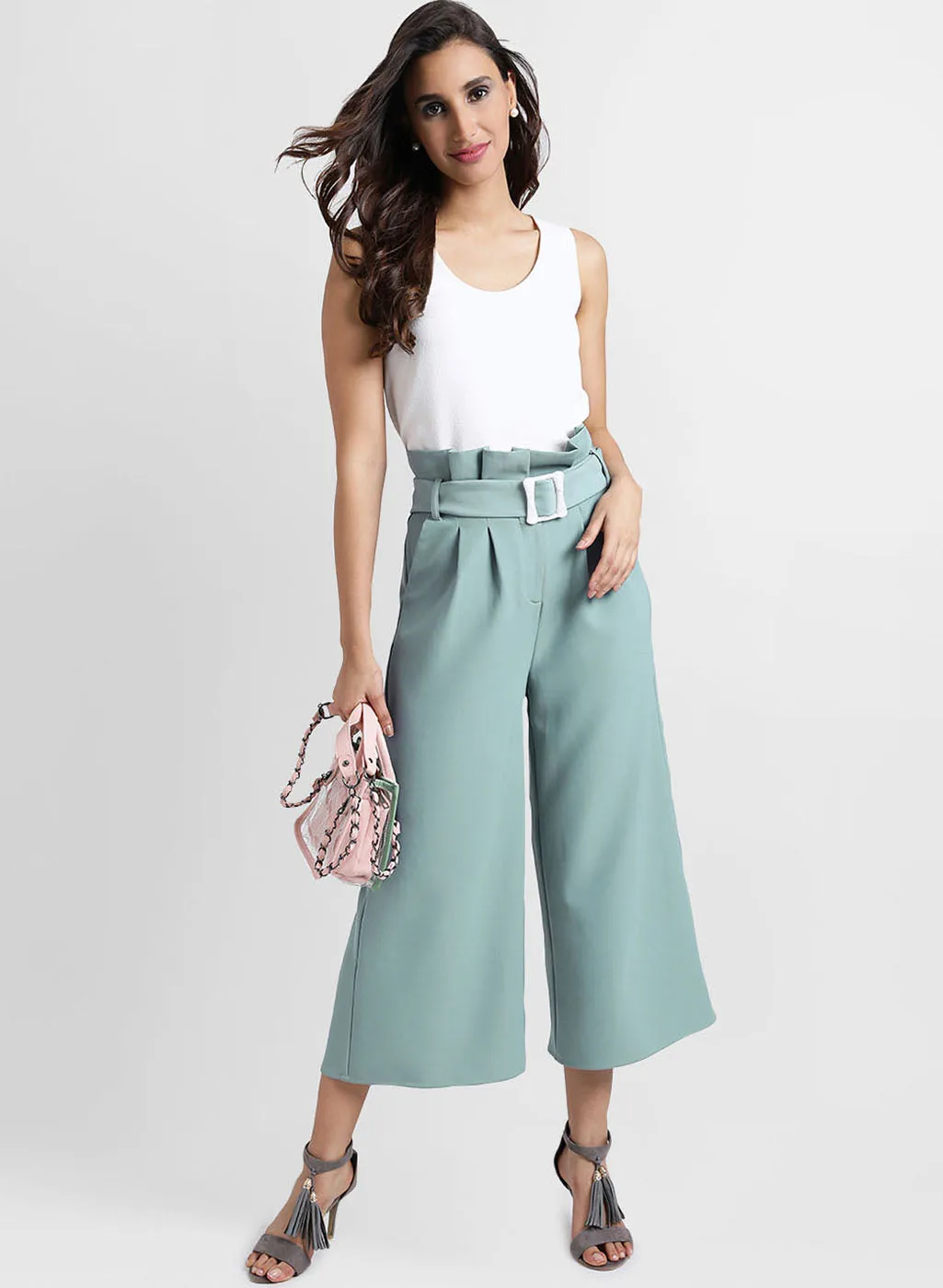 Paper Bag Wasit Culottes