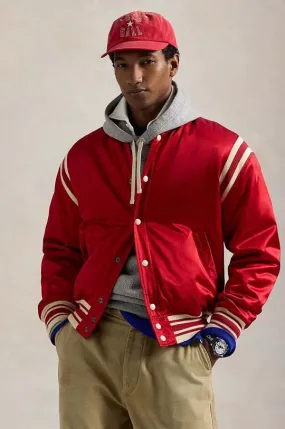 Polo Ralph Lauren jacket Varsity Jacket men's red color 710949940