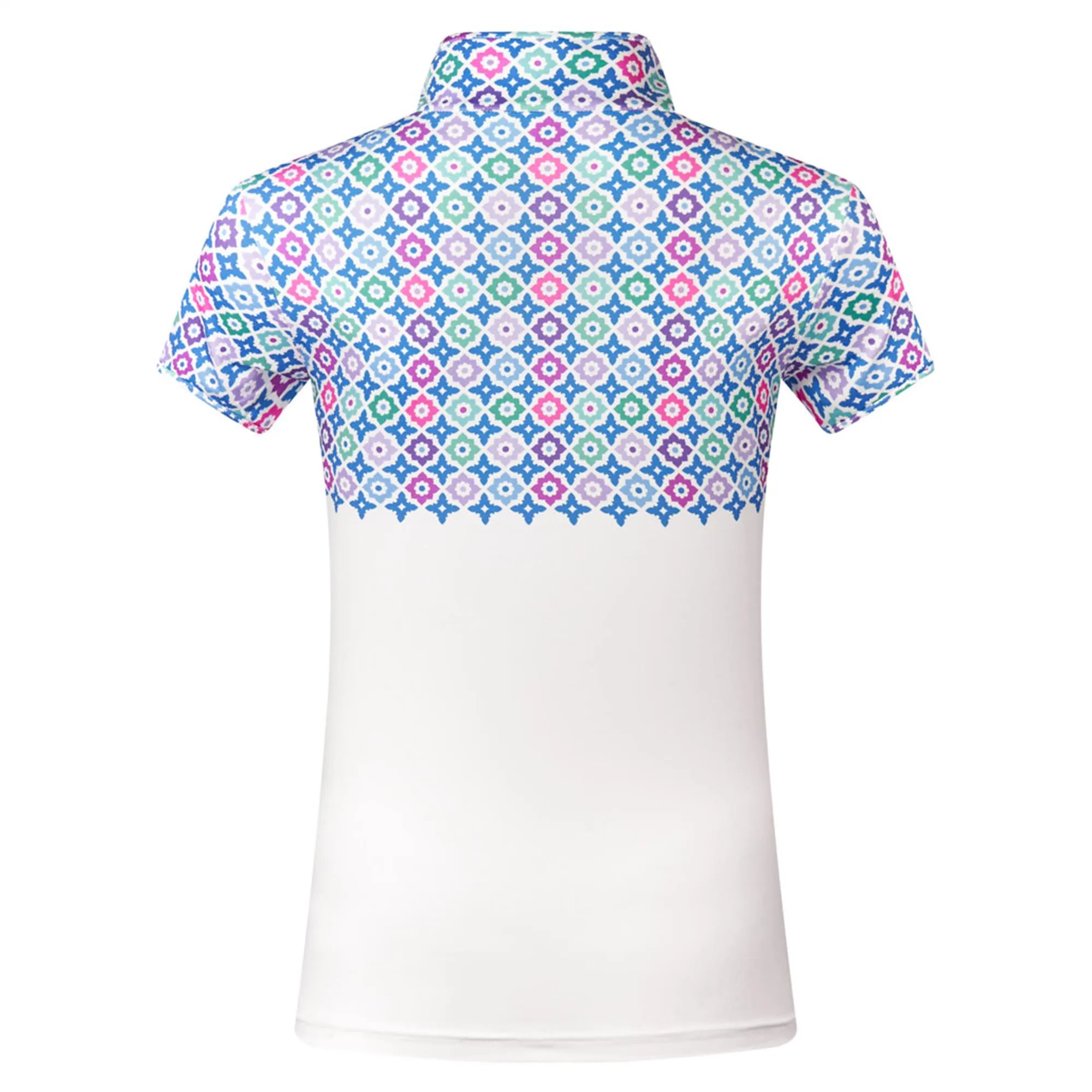 Pure Golf Truth Ladies Golf Polo Shirt Geo Flower