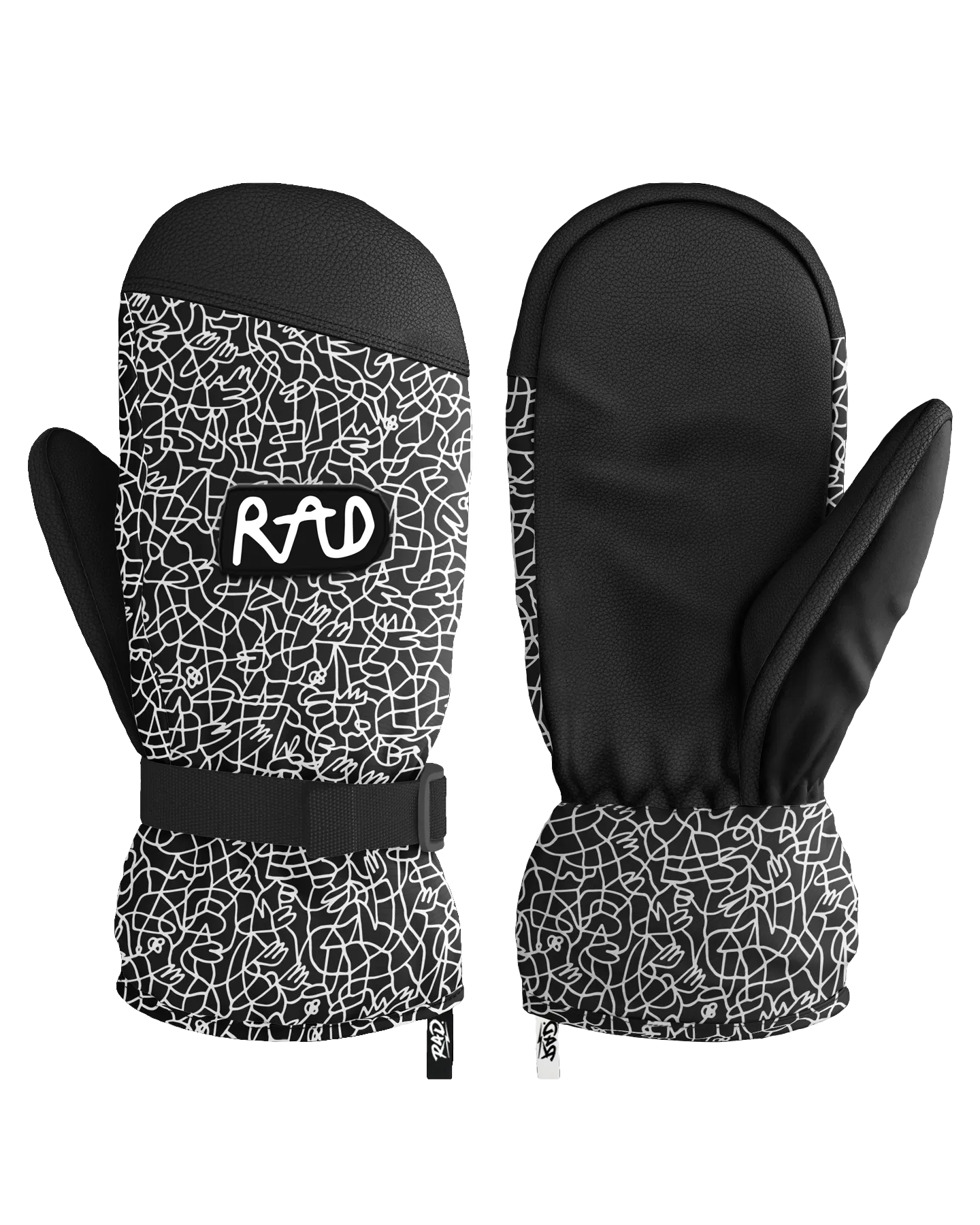 RAD Beaufort Sidehit+ Mittens - Lucas Beaufort Black - 2023