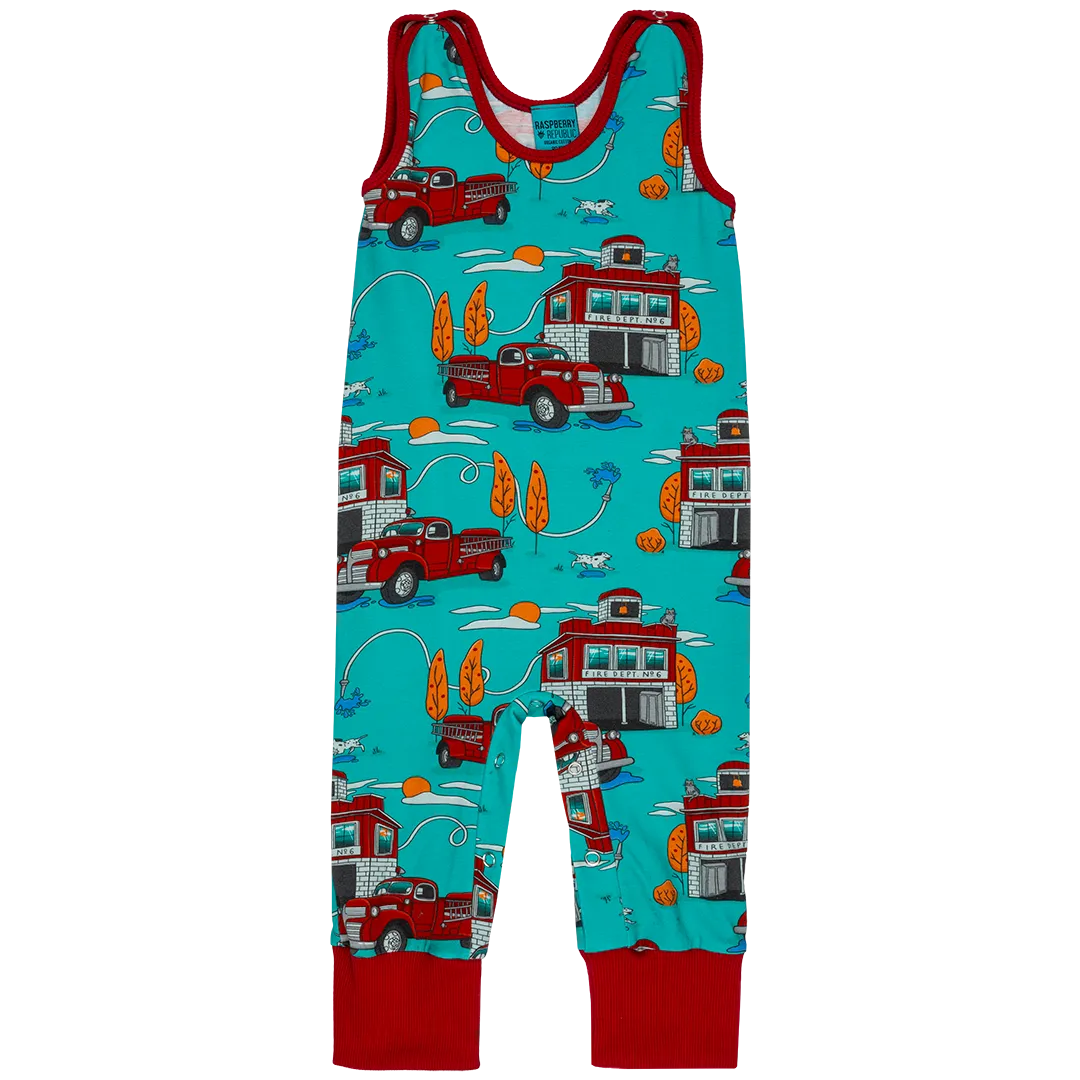 Raspberry Republic Fire Engine Dungarees