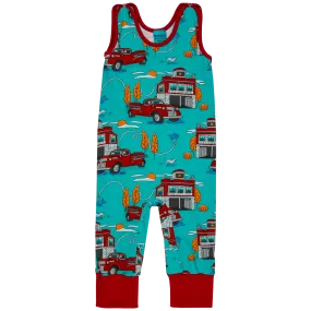 Raspberry Republic Fire Engine Dungarees