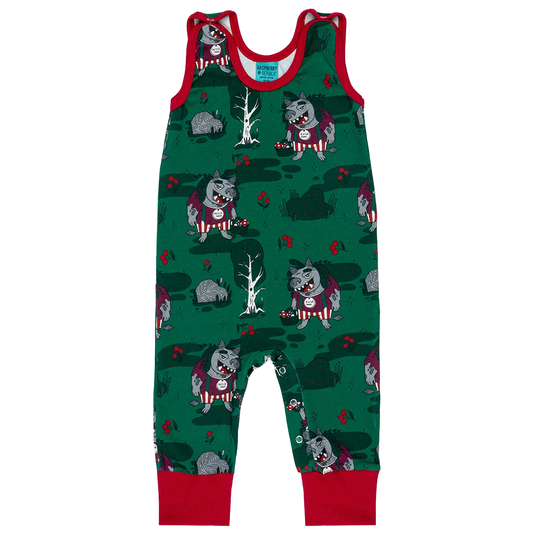 Raspberry Republic Forest Trolls Dungarees