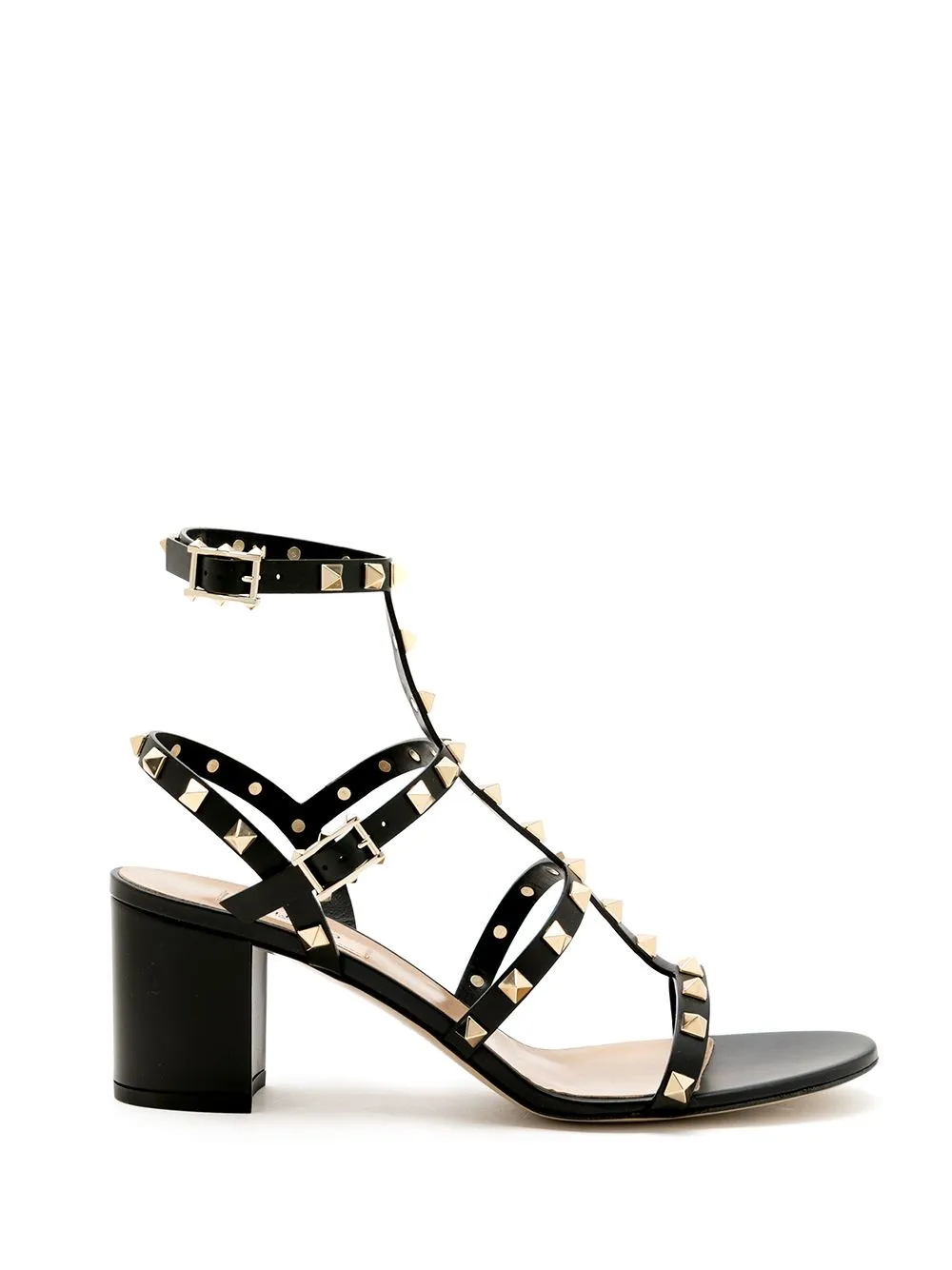 ROCKSTUD LEATHER SANDALS