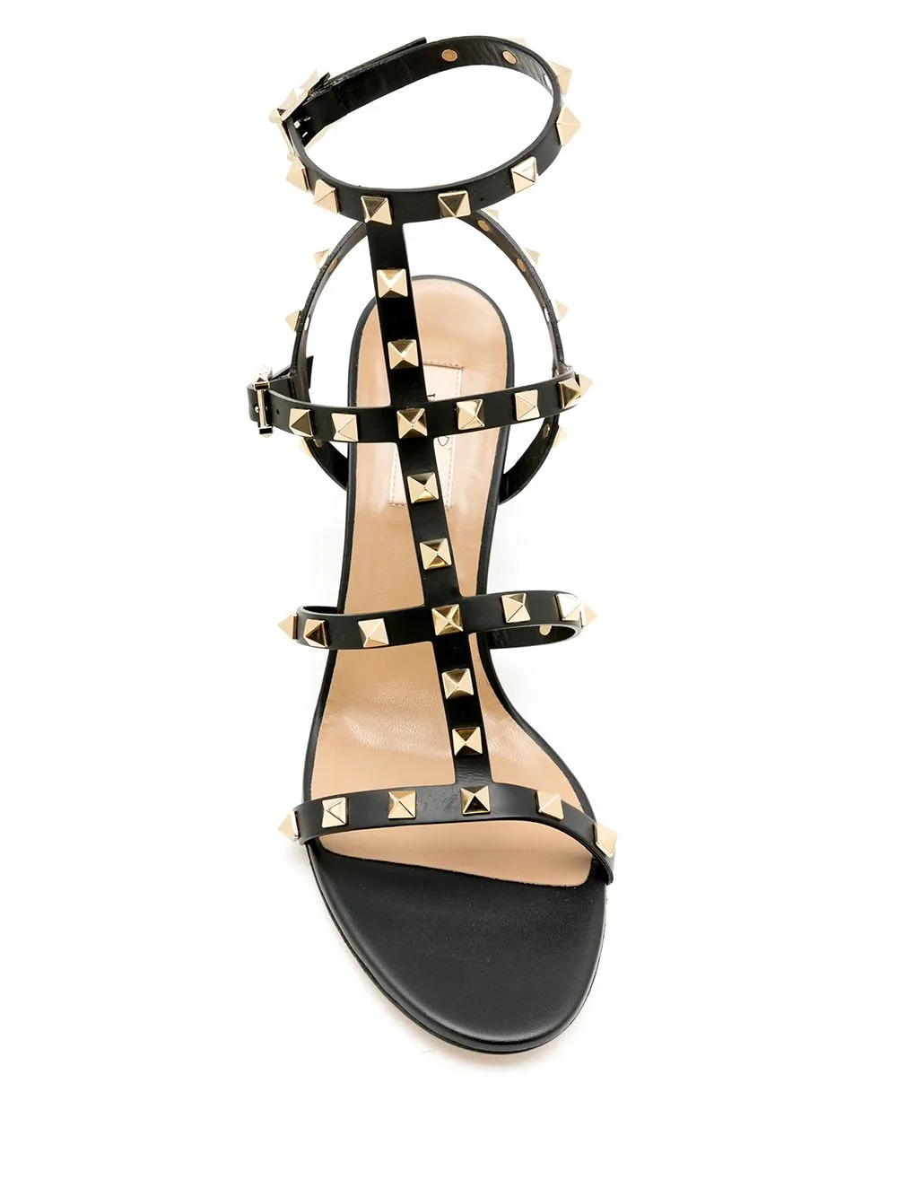 ROCKSTUD LEATHER SANDALS