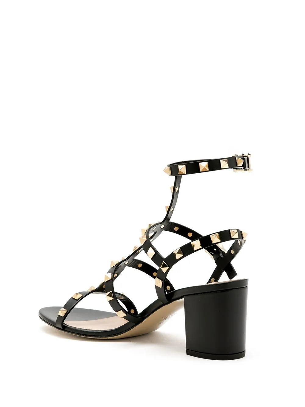 ROCKSTUD LEATHER SANDALS