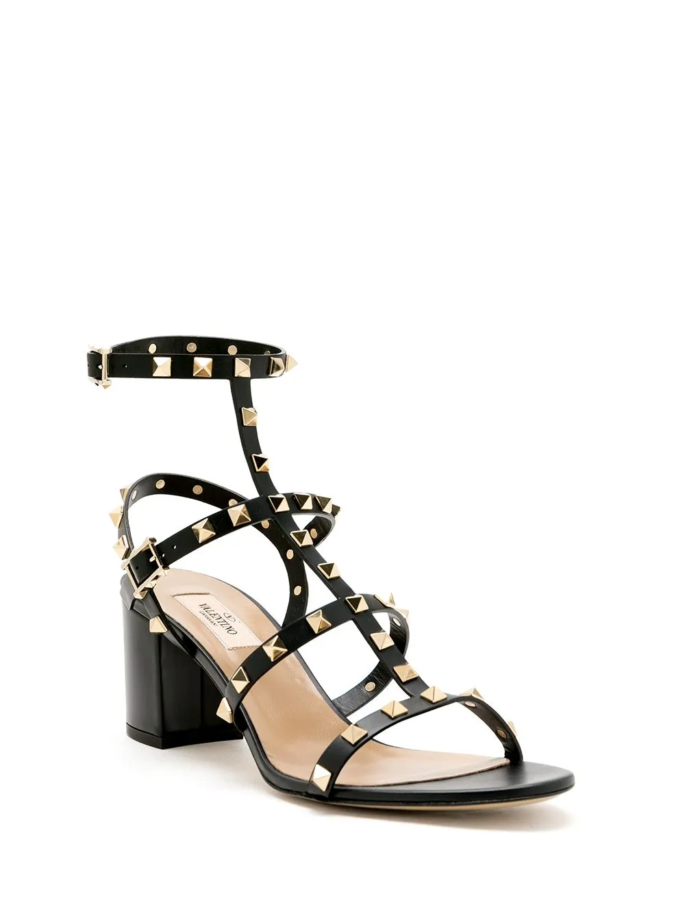 ROCKSTUD LEATHER SANDALS