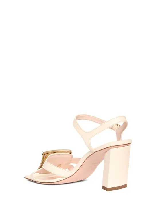 Roger Vivier   75mm Belle Vivier leather sandals 