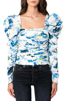 Ruffled flower top