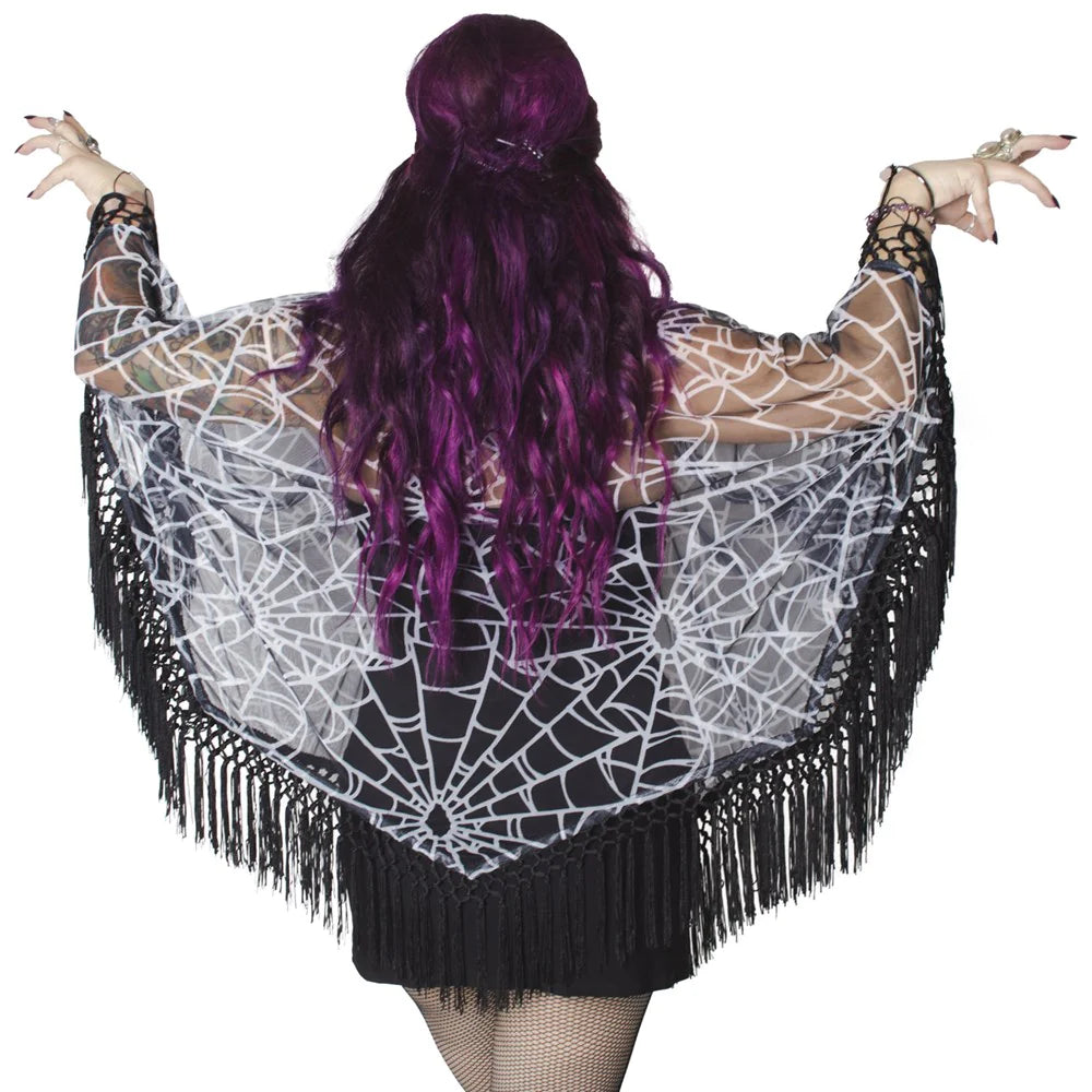 Spiderweb Mesh Cape - Kreepsville 666