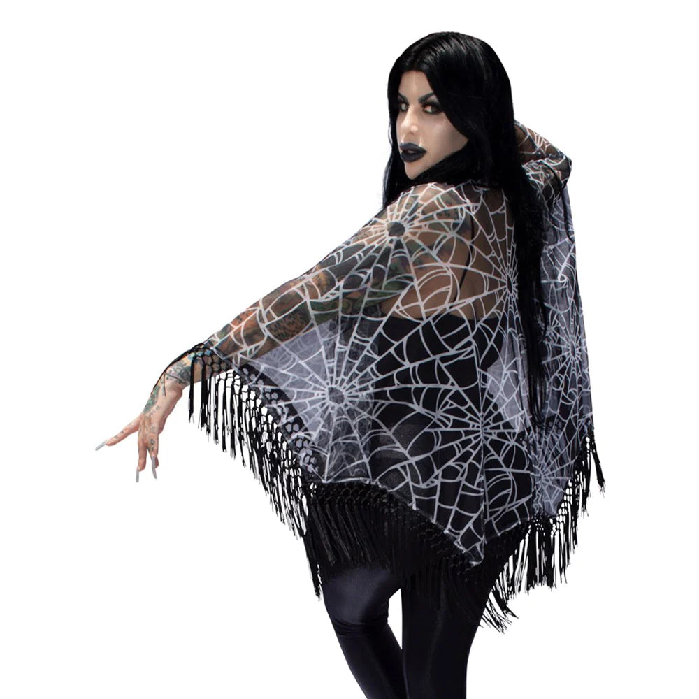 Spiderweb Mesh Cape - Kreepsville 666