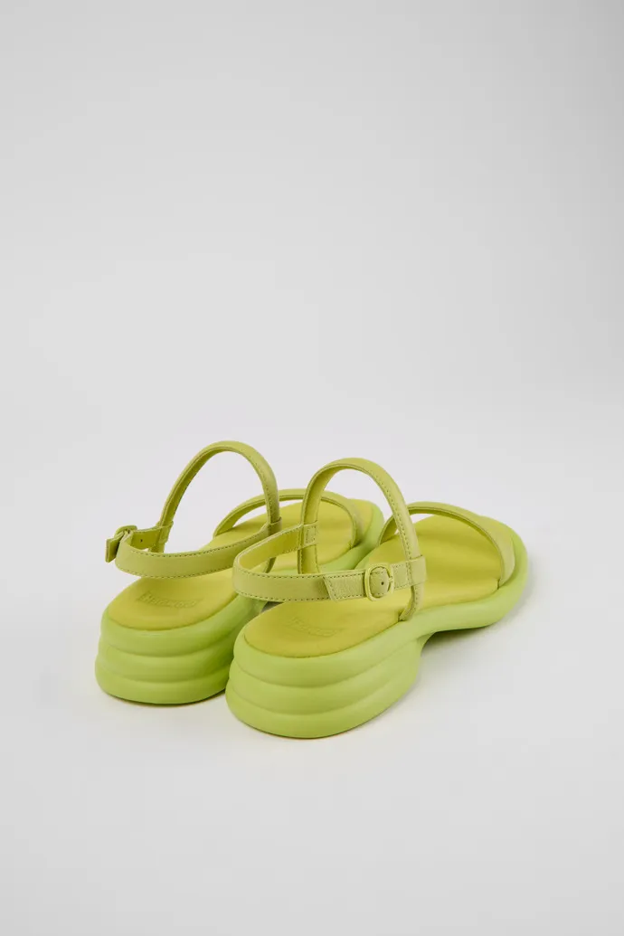 Spiro Green leather sandals for women