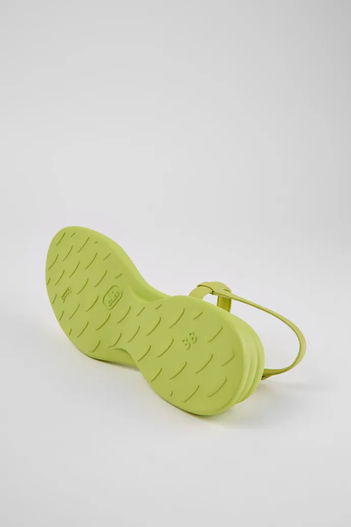 Spiro Green leather sandals for women