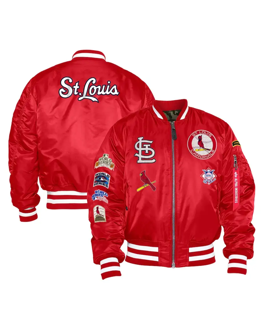 St Louis Cardinals Bomber Jacket - William Jacket