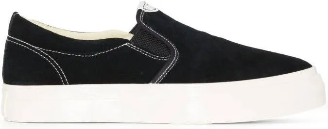 Stepney Workers Club Lister slip-on suede trainers Black