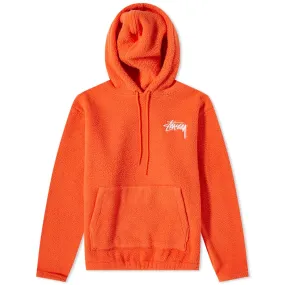 Stussy Bronson Sherpa HoodieSafety Orange