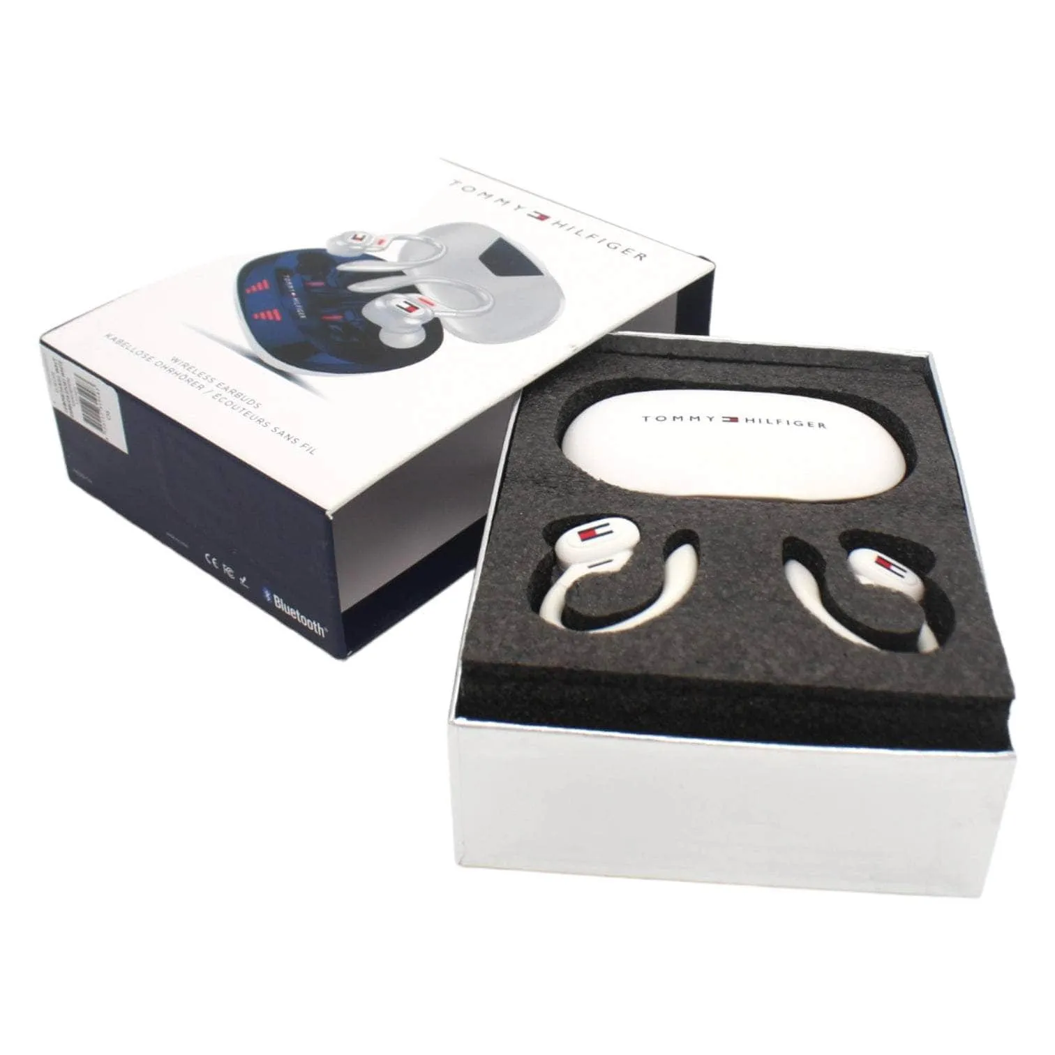 Tommy Hilfiger White Wireless Earbuds