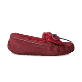 UGG Dakota Double Bow Kiss Red Slippers - Women's