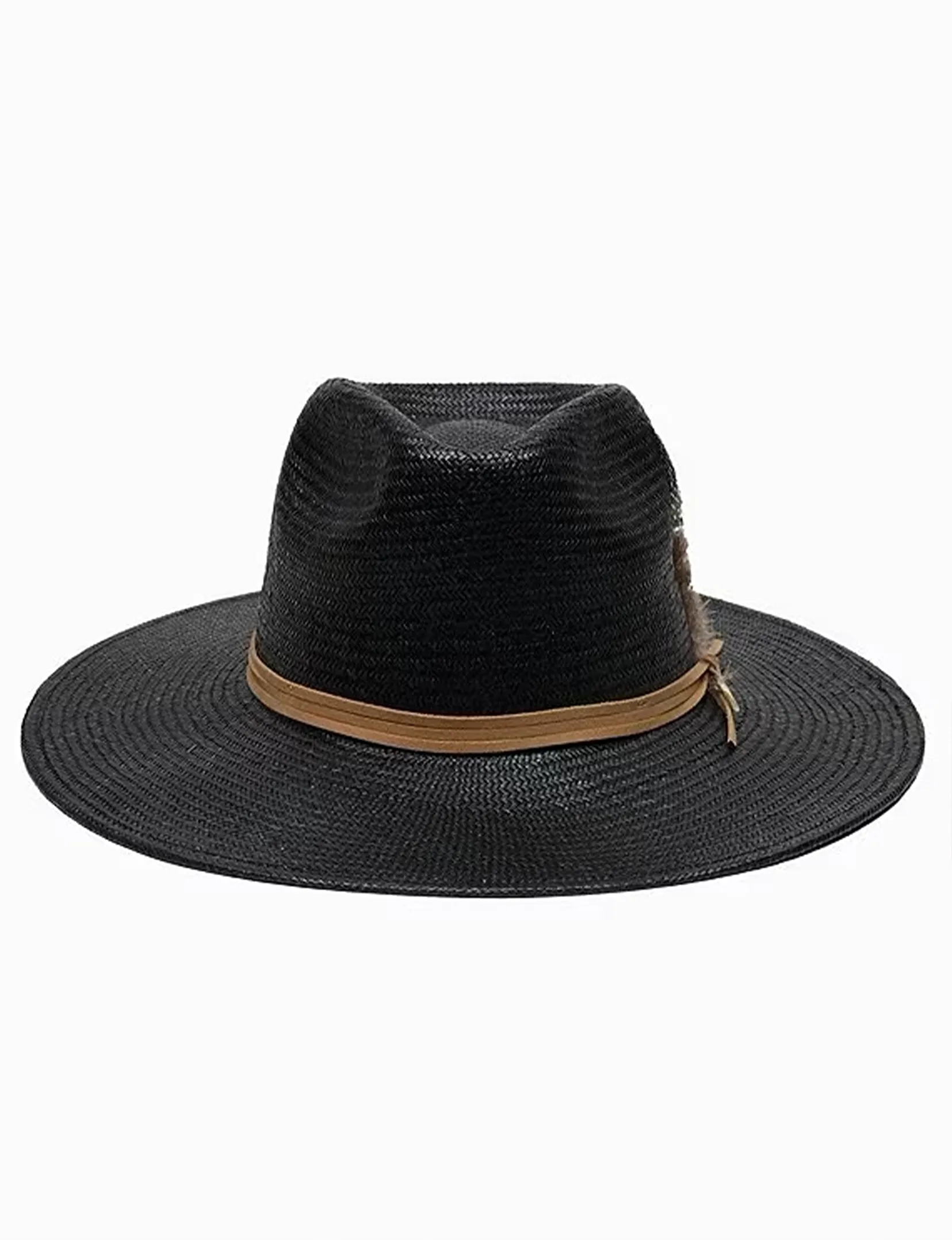 Valencia Straw Hat, Black