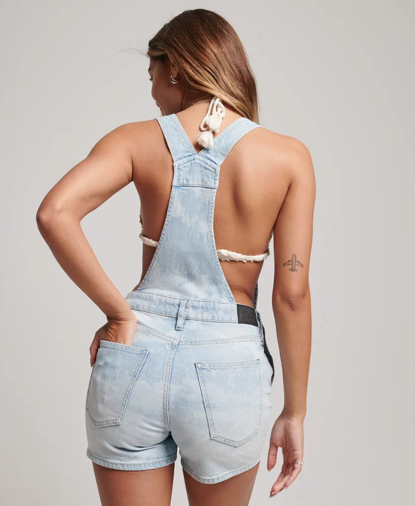 Vintage Hot Short Dungarees | Bowery Vintage Bleach