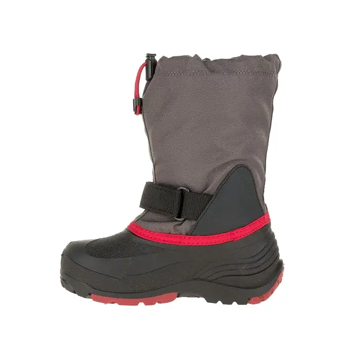 Waterbug5 Kid's Snow Boot - Charcoal/Red