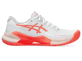 Women's Asics Gel-Challenger 14, White/Sun Coral, 8 B Medium