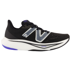 Women's New Balance FuelCell Rebel v3, Black/Aura/Vibrant Spring Glo, 11 B Medium