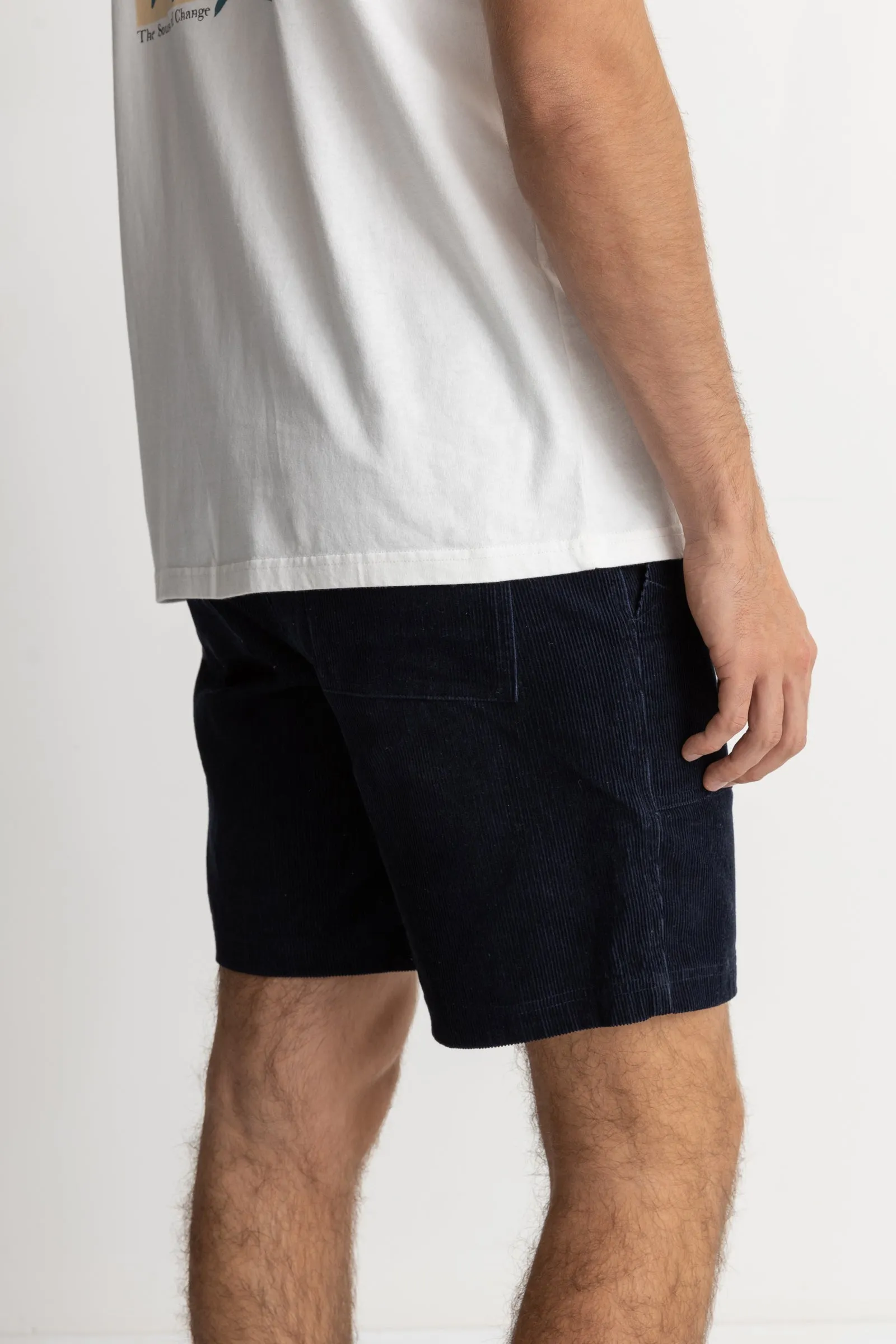 Worn Path Cord Short Dark Navy